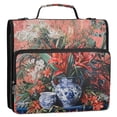 thumbnail image 5 of FORMRS Zipper Binder with Shoulder Strap 2-inch Ring 500 Sheet Capacity File Bag, Red Vibrant Flowers, 5 of 5