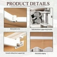 thumbnail image 6 of BETISEF 10' x 8' Patio Retractable Awning Outdoor Sun Shade Shelter Canopy Water UV/Heat Resistant with Crank Handle for Deck, 6 of 8