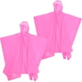 thumbnail image 5 of Voiceine 2 pcs Adult Rain Ponchos Reusable Rain Ponchos Portable Raincoat with Hoods for Outdoor, 5 of 10