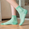 thumbnail image 5 of Chaussettes en Nylon Transparentes à la Cheville pour Femmes, Bas Doux et Serré avec Pointe Renforcée, 5 of 5