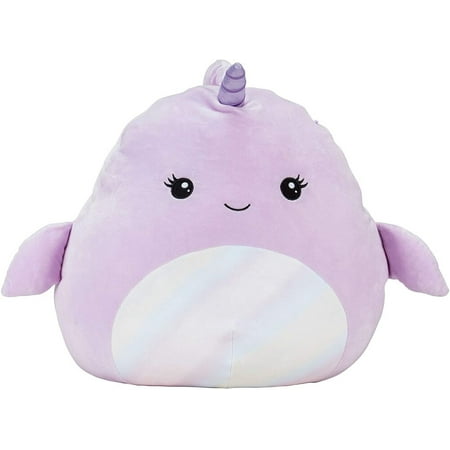 Squishmallows Official Kellytoy Plush 16" Naomi the Narwhal - Ultrasoft Stuffed Animal Plush Toy
