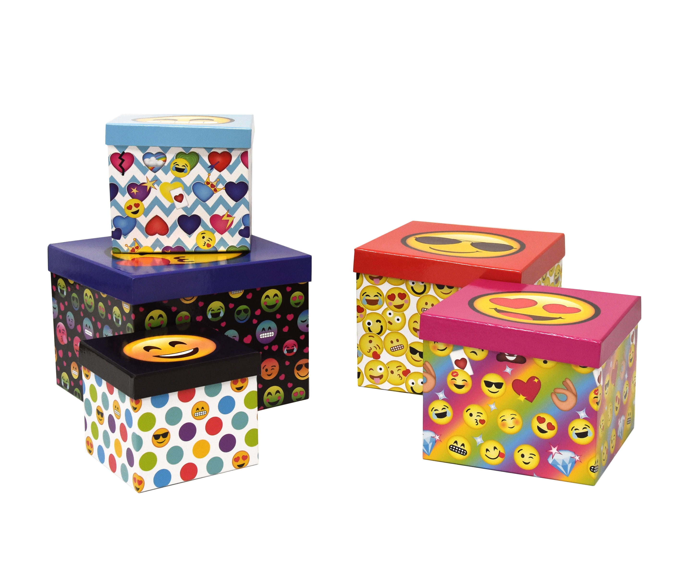 Emoji Storage 5 Piece Box Set Walmart Com Walmart Com
