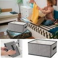 thumbnail image 4 of Ganfancp Collapsible Storage Cube Bins Closet Clothes Organizer with Dual Handle Frame Stackable Shelf Storage Baskets Organizing Clothes Toys, Fabric Cubby Organizer, 4 of 7