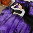 thumbnail image 4 of Feelyou Woodland Botanical Bedding Comforter Set 7 Pieces for Adult, Purple Tree Plant Full Bedding Set, Rustic Farmhouse Reversible Fitted Sheet Flat Sheet, Luxury Bedroom Decor, 4 of 7