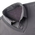 thumbnail image 4 of Handshe Men's Solid Color Two-in-One Thermal Knit Shirt, Thickened Turn-Down Collar Long Sleeve Casual Layered Shirt for Outdoor Winter Daily Wear,Plus Size, 4 of 9