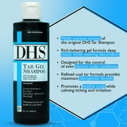DHS Tar Gel Shampoo Treat Psoriasis & Seborrheic Scented 8 oz, Pack of 2