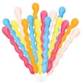 thumbnail image 1 of 100 globos espirales de látex de 1,5 g, globos retorcidos de colores, suministros para fiestas, decoraciones para cumpleaños, bodas y festivales., 1 of 5