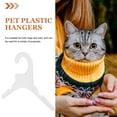 thumbnail image 3 of Pet Clothing Hanger for Dogs and Cats with ABS Material White Color Lightweight and Smooth 10pcs, 3 of 6