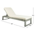 thumbnail image 6 of Safavieh Solano Outdoor Contemporary Patio Sunlounger with Cushion, 6 of 10