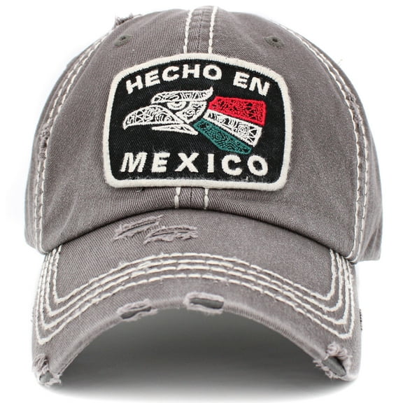 Hecho En Mexico Vintage Distressed Washed Baseball Cap Hat Unisex