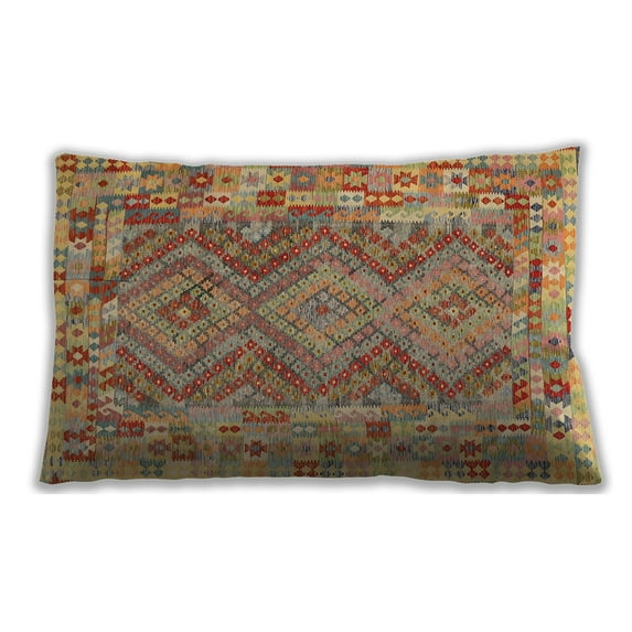 Ahgly Company Indoor Rectangular Contemporary Lumbar Throw Pillow, 13 inch by 19 inch