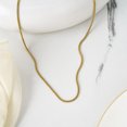 thumbnail image 2 of JeenMata 16 Inch Dainty Chain Necklace - Minimalist Fashion Necklace in Yellow Gold Plating, 2 of 6