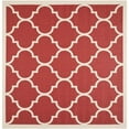thumbnail image 1 of Safavieh Tapis Rouge Intérieur Extérieur - Carré 4 Pieds, 1 of 1
