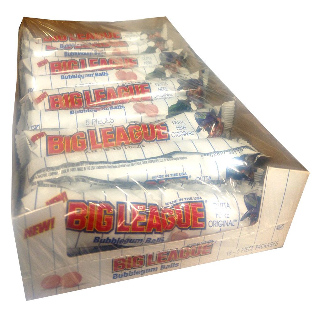 Big League Chew Gumballs 5 Piece Packs (Pack of 18)