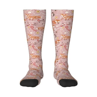 Fun Dress Socks Women's The Novelty Crew Socks  Cotton With Fox Design,  One Size Fits 5-10 Little Prince