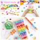 thumbnail image 4 of Uxcell 440 Pcs Gemas Adhesivas para Manualidades, 5 Hojas de Gemas Autoadhesivas Brillantes en Forma Circular, Multicolor, 4 of 5