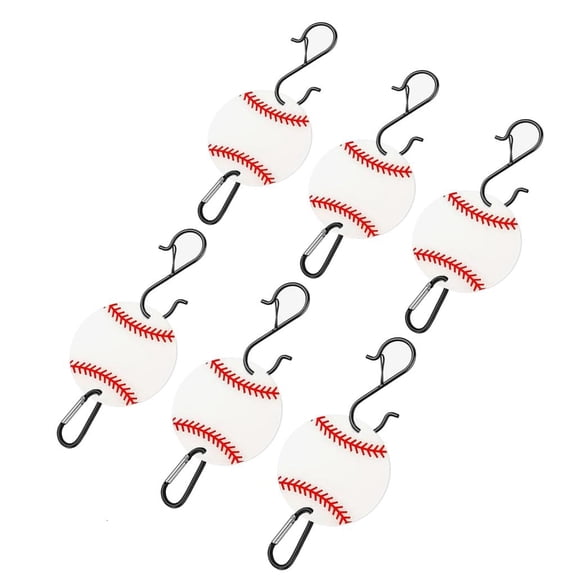 YIEMEEN 6PCS Dugout Organizers Baseball Hooks for Bat Bag Helmets Sports Enthusiasts