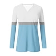 thumbnail image 4 of Craaazy Women's Casual V-neck Long Sleeve Slim T-Shirts Gifts, 4 of 7