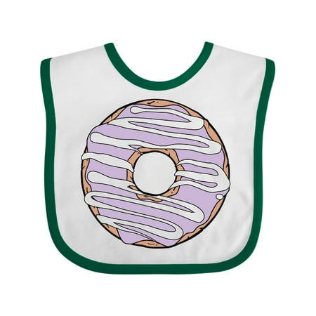 

Inktastic Purple Donut Doughnut Icing Frosting Glaze Gift Baby Boy or Baby Girl Bib
