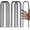 Black-8PCS, variant on 12" Trampoline Stake Anchors high Wind u Stakes for Ground Anchor Heavy Duty Stakes Trampoline Anchors Accessories (Silver-4PCS)