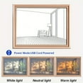 thumbnail image 3 of Wall Art Painting LED Glowing Photo Frame & Decorative Light ,8.7x6.7in, 3 Color Adjustable Acrylic Shadow Light Frame Night Light For Living Room, 3 of 5