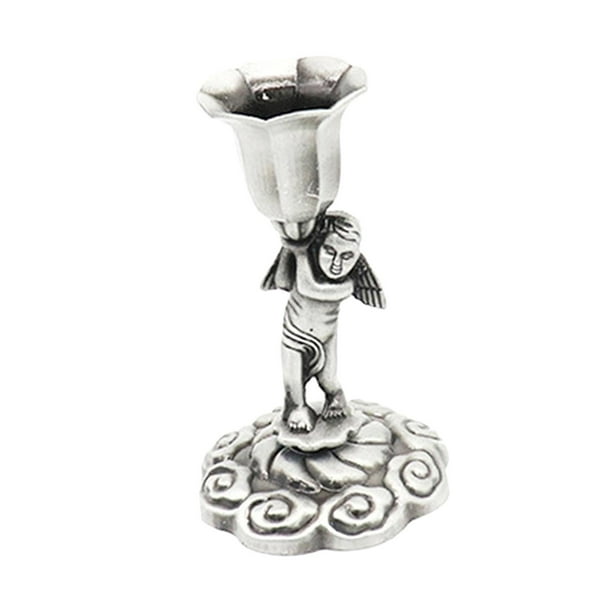 Candelabro católico de hojalata para centro de mesa, candelabro para mesa de comedor Soltero