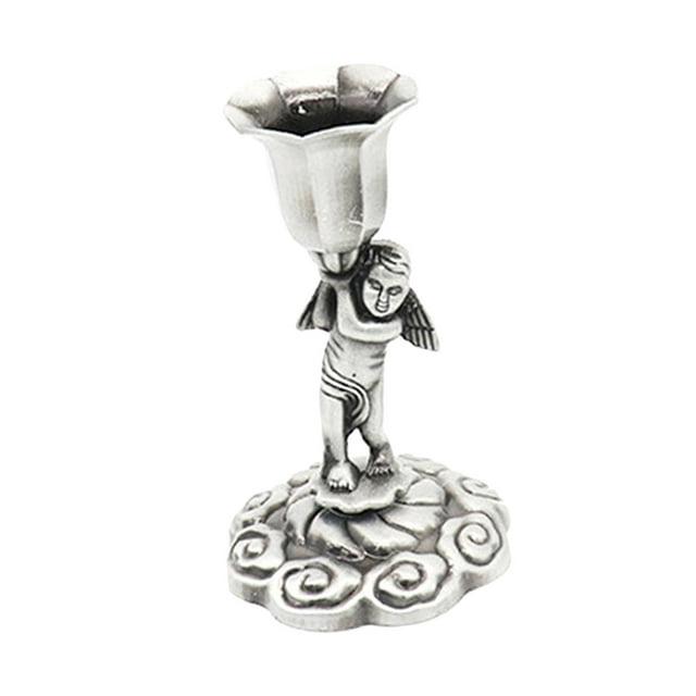 Candelabro católico de centro de mesa, decoración retro, candelabro de metal. Soltero