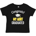 thumbnail image 3 of Inktastic Congrats My Aunt Graduated with Cap Boys or Girls Baby T-Shirt, 3 of 5