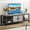 Light Grey-58In, variant on Homhougo 58" TV Stand for Television up to 65 Inches, TV Stand with Storage, Entertainment Center with Adjustable Legs, Rustic TV Stand with Open Shelves & 2 Doors for Living Room, Rustic Brown