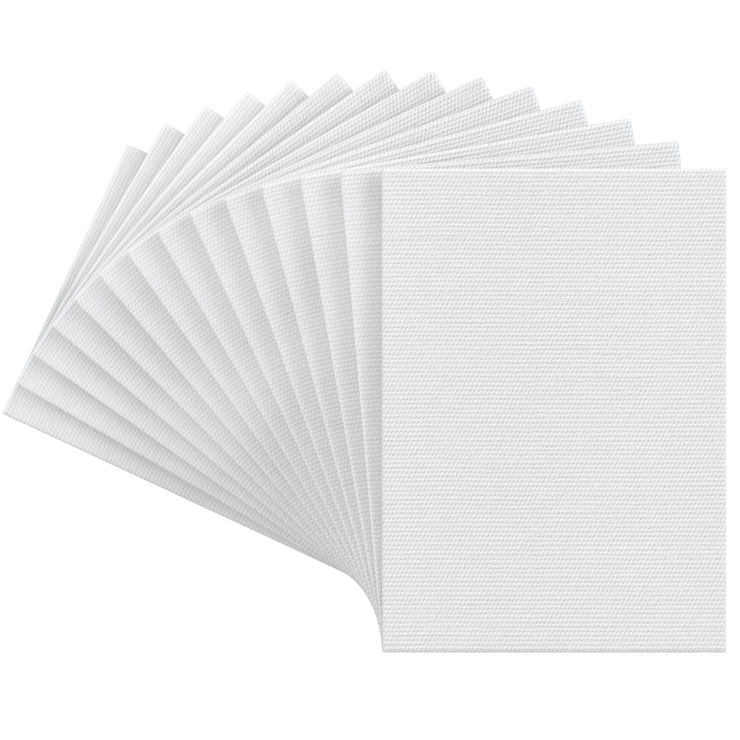 Arteza Canvas Panels, Premium, White, 5"x7", Blank Canvas Boards for Painting - 14 Pack