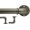 Cobalt Silver, variant on Curtain Rods for Windows 18 to 86 Inch, 1 Inch Diameter Adjustable small wrap around wraparound Blackout Heavy Duty short farmhouse metal single Drapery Rods with Aluminium Finials-