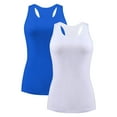 thumbnail image 1 of Charmo Camisole pour Femmes en Coton Extensible, Dos Nageur, Débardeur avec Soutien-Gorge Intégré, sous-Vêtement Cami, 1 of 5