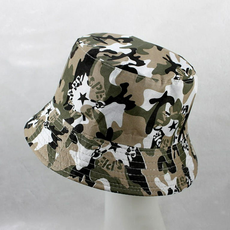 Buy Kids Camo-Bucket-Hats Cotton Sun-Hat Packable Fishing-Cap