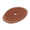 thumbnail image 3 of Escurridor de silicona multifunción para baño, soporte de esponja, caja para jabonera, placa de almacenamiento Flexible para inodoro, bandeja Almacenamiento y organización del hogar marrón redondo Inteprter HA001680-04, 3 of 6