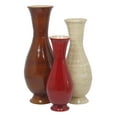 thumbnail image 4 of Tall Modern Decorative Floor Vase: Handmade, Natural Bamboo Finish, Contemporary Home Décor, Handcrafted Bamboo, Elegant Interior Design, Bamboo Craftsmanship, Set of 3, 4 of 6