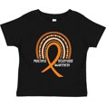 thumbnail image 3 of Inktastic Multiple Sclerosis Awareness Orange Ribbon Rainbow Boys or Girls Toddler T-Shirt, 3 of 5