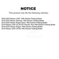 thumbnail image 2 of SIM Rear Semi-Metallic Disc Brake Pads SIM-1965 for Car Nissan Rogue Sport Qashqai LEAF with Electric Parking, 2 of 8