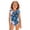Blue, variant on Grblisyd Girls Swimsuit Flutter Sleeve Hawaiian One Piece Bathing Suit Crew Neck Girls'Swimwear 10Y