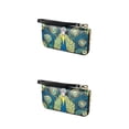 thumbnail image 3 of Qarigey Monedero de mujer elegante reemplazo impermeable foto Clip elegante billetera Notecase regalo de cumpleaños con cordón tipo azul Azul Tipo 3 2Conjunto, 3 of 6