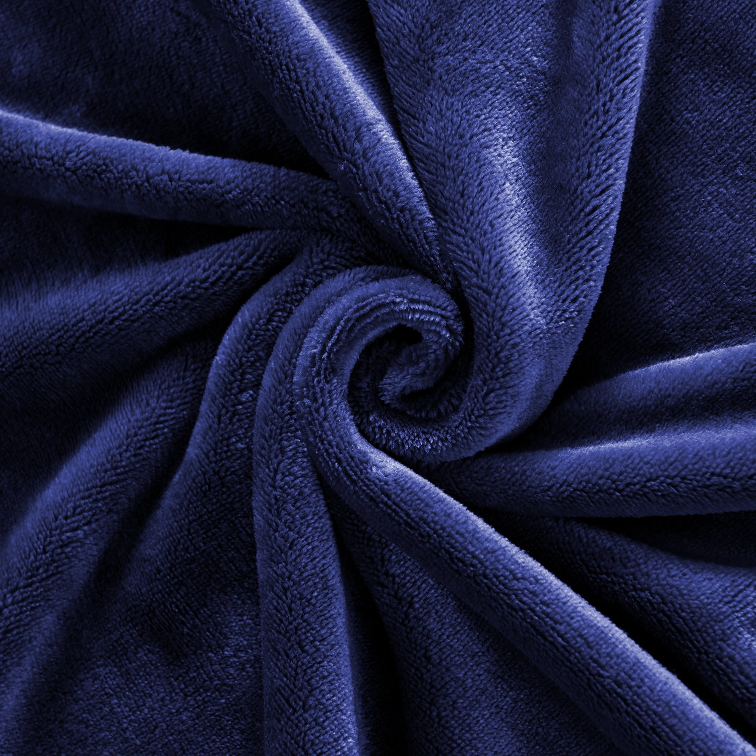 JML Fleece Blanket Flannel Blanket Couch Navy King 79"X89" Soft Lightweight Bed Blanket