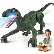 Track Seven Dinosaur Toys for Kids 3-5, 5-7, 8-12, 2.4GHz Remote Control Dinosaur with Walking, Realistic Sounds, Demo Mode, Rechargeable Jurassic Toys for Birthdays, Parties, Children’s Day