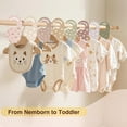 thumbnail image 4 of Baby Closet Divider, Double-Sided Baby Clothes Organizer Nursery Decor Closet Dividers for baby Clothes 8 Designs from Newborn to 24 Month (Pastel, 4 of 7