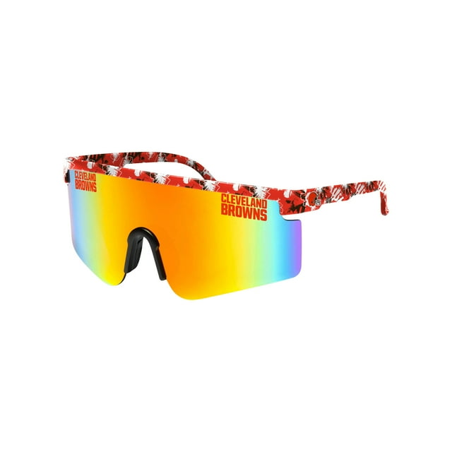 Gafas de sol FOCO Cleveland Browns NFL con diseño floral y armazón grande