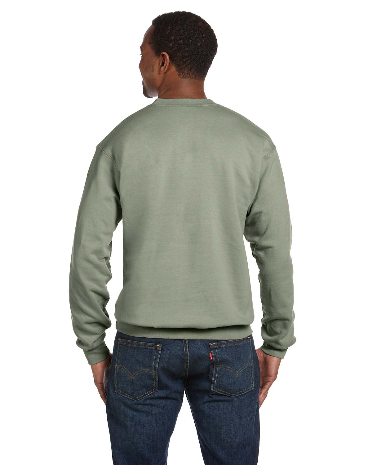 Mens 7.8 oz. ComfortBlend EcoSmart 50/50 Fleece Crew P1607 (10 PACK)