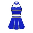 thumbnail image 2 of CHICTRY 2Pcs Girls Cheerleading Outfit Cropped Top with Skirt Set Dancewear,Sizes 6-16, 2 of 5