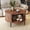 Brown, variant on CBJCBJ 41"Retro Coffee Table with Drawers and Open Storage, Center Table for Living Room,Green