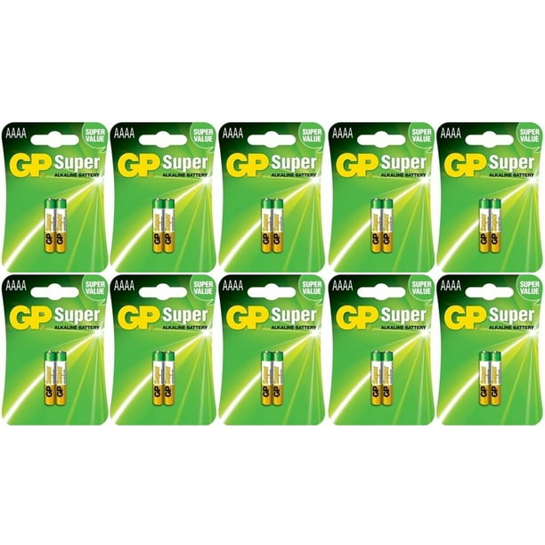 GP AAAA Pack Of 20 Super Fresh Alkaline 1.5V Batteries LR61 MN2500 EN96