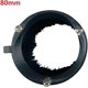 thumbnail image 4 of CNC Spindle Brush Vacuum Cleaner Dust Collector Cover 80mm Diameter Lightweight Nylon Compatible with 52mm 65mm Brushes, 4 of 5