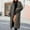 Dark Gray, variant on Women's Plus Size Beige Faux Fur Coat V-Neck Long Sleeve Warm Long Coat for Winter