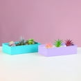 thumbnail image 4 of Cheers.US Modern Rectangle Planter Box - Metal Planter Ideal as a Long Succulent Planter, Rectangular Planter Box for Table or Window Sill Planters Indoor, Trough Planter, 4 of 7